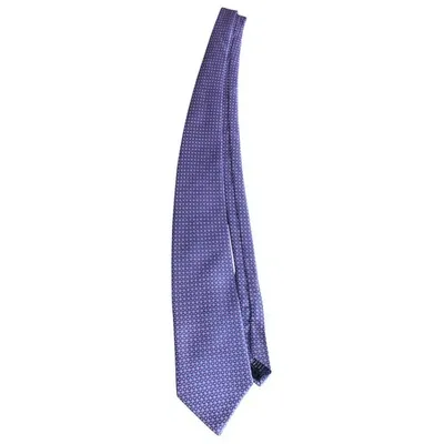 Pre-owned Brooks Brothers Silk Tie In Purple