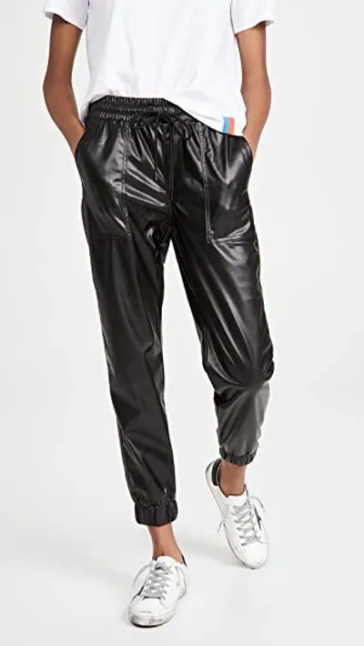 Blank Denim Black Widow Faux Leather Joggers