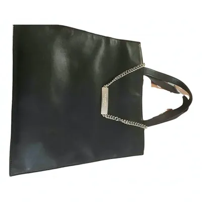 Pre-owned John Richmond Leather Handbag In Black