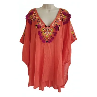 Pre-owned Antik Batik Tunic In Orange