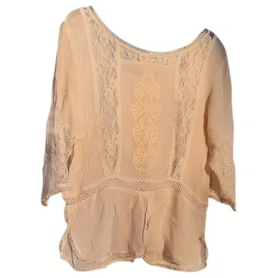 Pre-owned Ganni Blouse In Beige