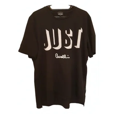 Pre-owned Just Cavalli Black Cotton T-shirt