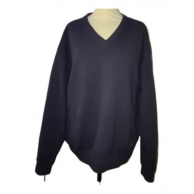 Pre-owned Tommy Hilfiger Wool Pull In Blue