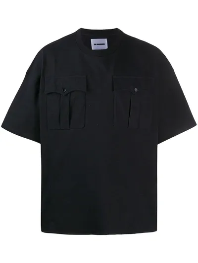 Jil Sander Pocket-detailing Short-sleeve T-shirt In Black