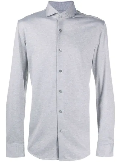 Hugo Boss Plain Classic Shirt In Grey