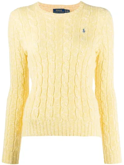 Polo Ralph Lauren Cable Knit Jumper In Yellow