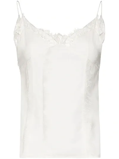 Xu Zhi Lace-trim Spaghetti-straps Camisole In White