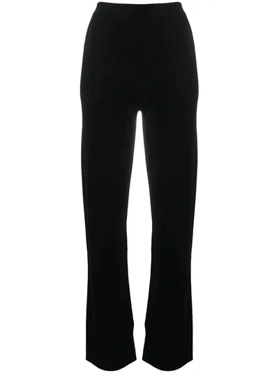 Sminfinity Straight Leg Trousers In Black