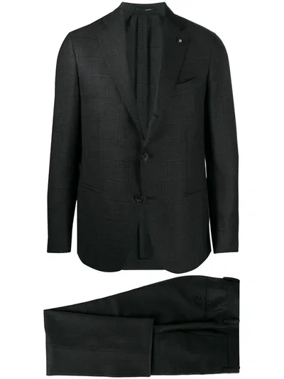 Lardini Two-piece Tailored Suit In Grey