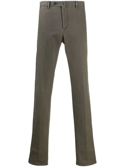 Pt01 Slim-fit Chino Trousers In Grey