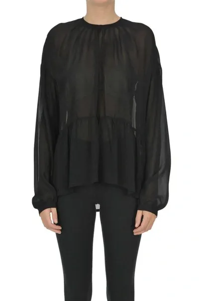 N°21 Crepè Blouse In Black