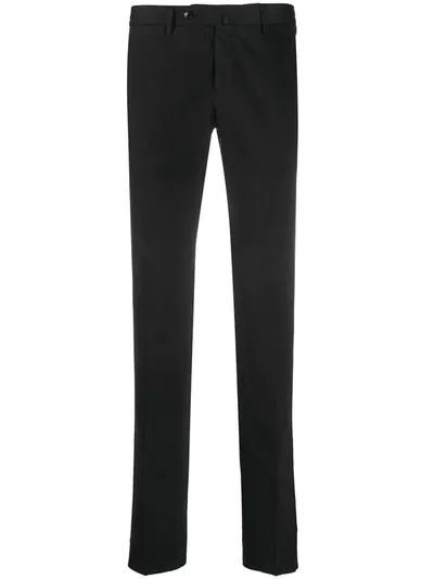 Pt01 Stretch Cotton Slim-fit Trousers In Blue