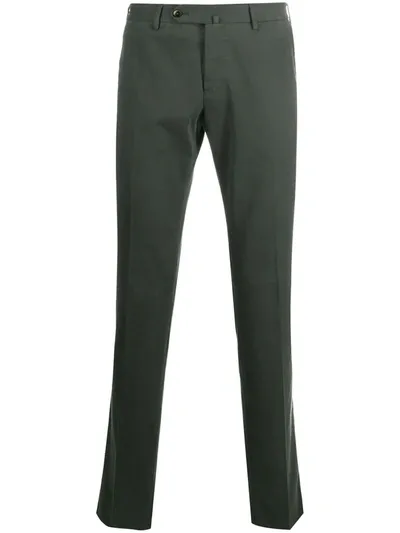 Pt01 Slim-fit Chino Trousers In Grey