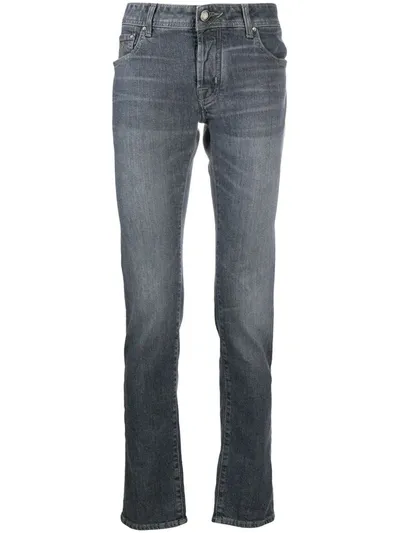 Jacob Cohen Mid-rise Slim Fit Jeans In Blue