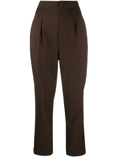 Barena Venezia Straight-leg Tailored Trousers In Brown