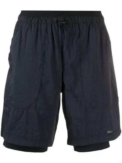 Nike Layered Knee-length Shorts In Black