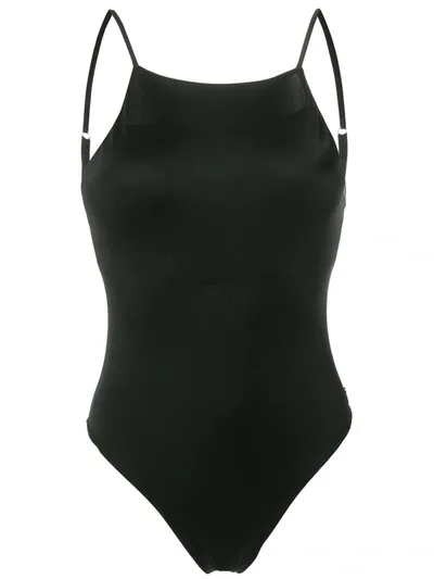 Brigitte Nina Open-back One-piece In Black