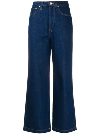 Nanushka Kemia High-waisted Jeans In Blue