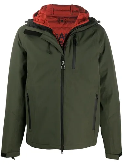 Ecoalf Hooded Padded Jacket In Green