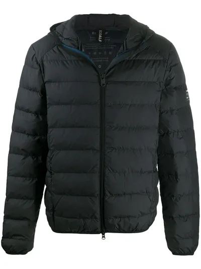 Ecoalf Hooded Puffer Jacket In Black