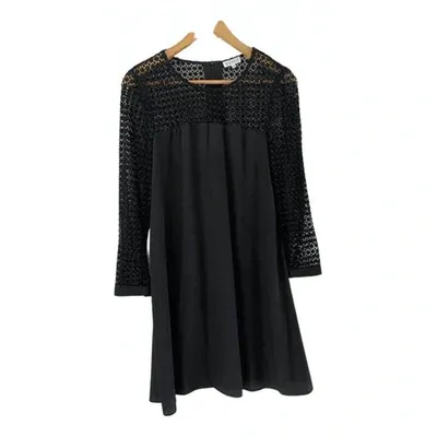 Pre-owned Claudie Pierlot Mini Dress In Black