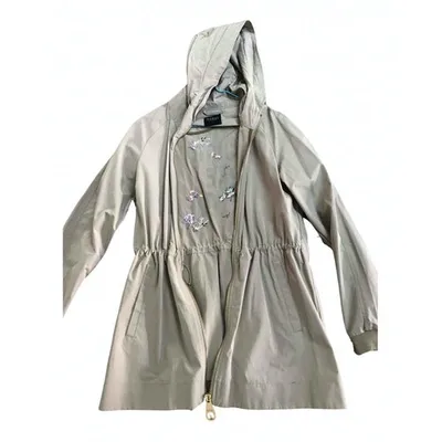 Pre-owned Guess Trench Coat In Beige