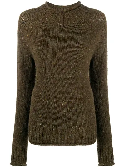 Ymc You Must Create Chunky Knit Jumper In Green