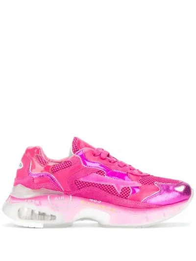 Premiata Sharky Low-top Sneakers In Pink