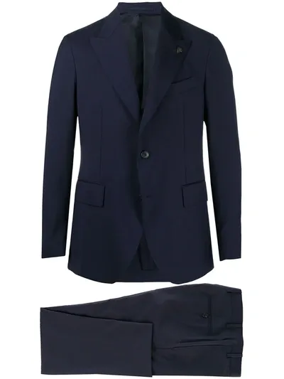 Gabriele Pasini Single-breasted Wool Suit In Blue