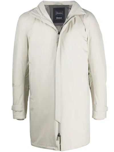 Herno Padded Hooded Coat In Neutrals