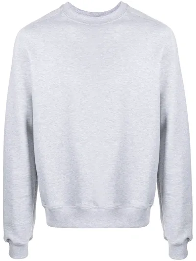 Msgm Logo Print Sweatshirt In Grey