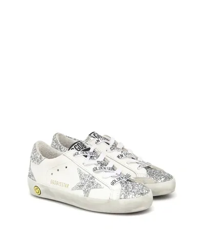 Golden Goose Kids' Super-star Low-top Sneakers In White