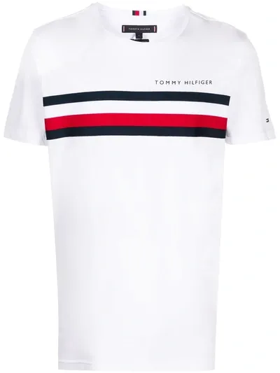 Tommy Hilfiger Global Stripe T-shirt In White