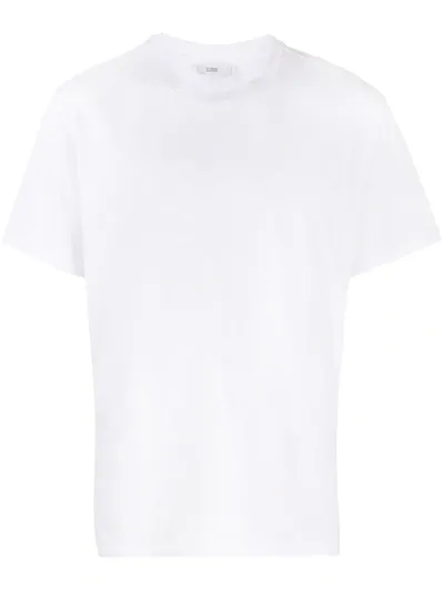 Closed Round Neck Short-sleeved T-shirt In Weiss