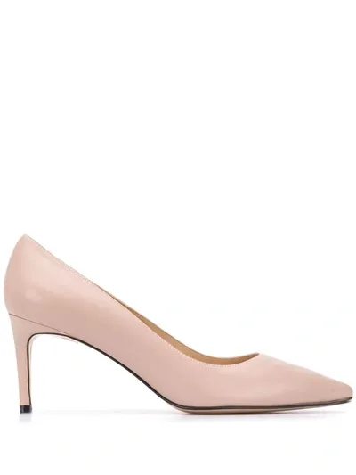 Stuart Weitzman Leigh Leather Pumps In Neutrals