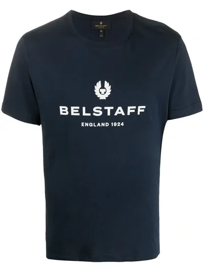 Belstaff 1942 Pine Logo T-shirt In Blue