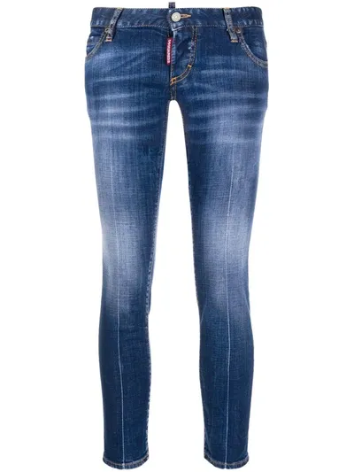 Dsquared2 Pat Skinny Fit Jeans In Blue