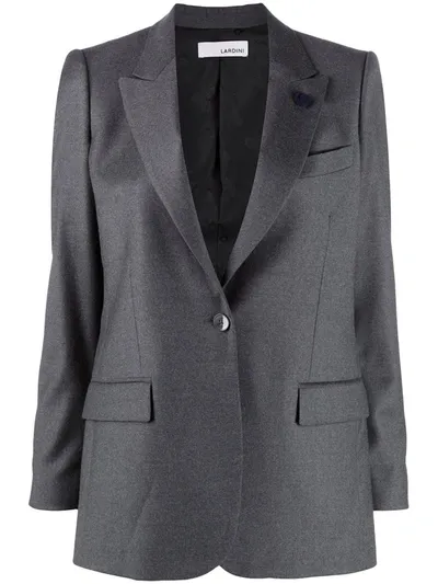 Lardini Single-breasted Jacket In Grey