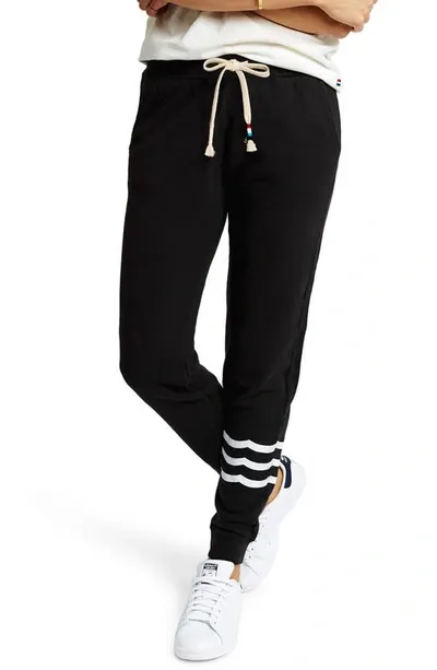 Sol Angeles Essential Fleece Joggers In V Black