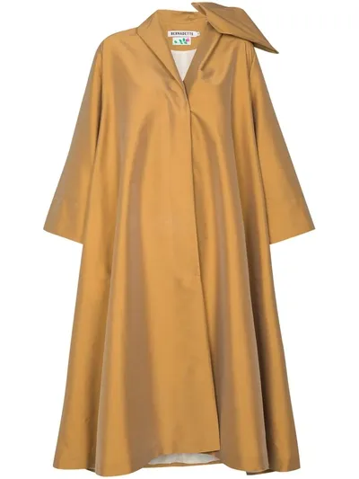 Bernadette Christian Bow-detail Trench Coat In Neutrals