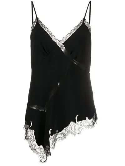 Ermanno Scervino Lace Detail Camisole In Black