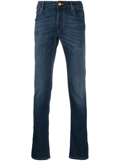 Hand Picked Slim Fit Denim Jeans In Blue