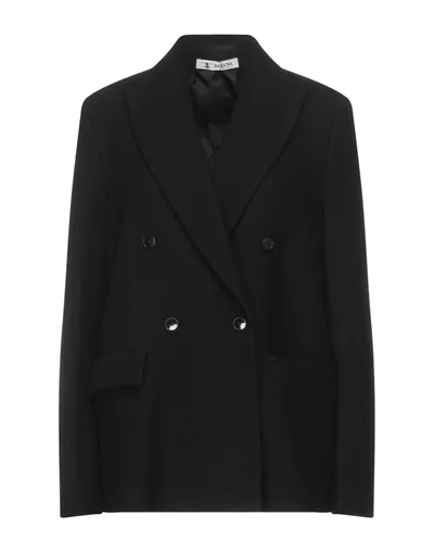 Barena Venezia Double-breasted Wool Blazer In Black