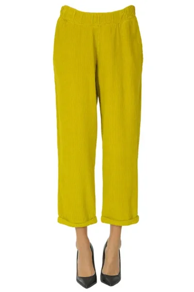 Labo.art Corduroy Trousers In Lime