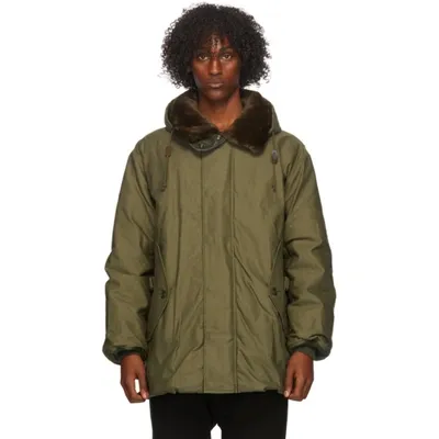 Junya Watanabe Khaki Belted Parka Jacket