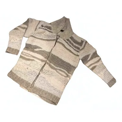 Pre-owned Isabel Marant Étoile Wool Cardigan In Beige