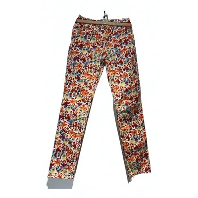 Pre-owned Tommy Hilfiger Straight Pants In Multicolour