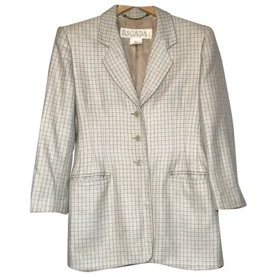 Pre-owned Escada Cashmere Blazer In Beige