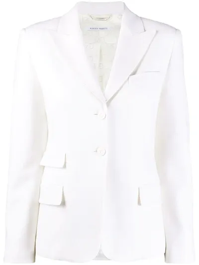 Alberta Ferretti Single-breasted Tailored Blazer In Neutrals