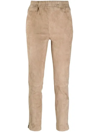 Arma Slim-fit Pull-on Trousers In Neutrals